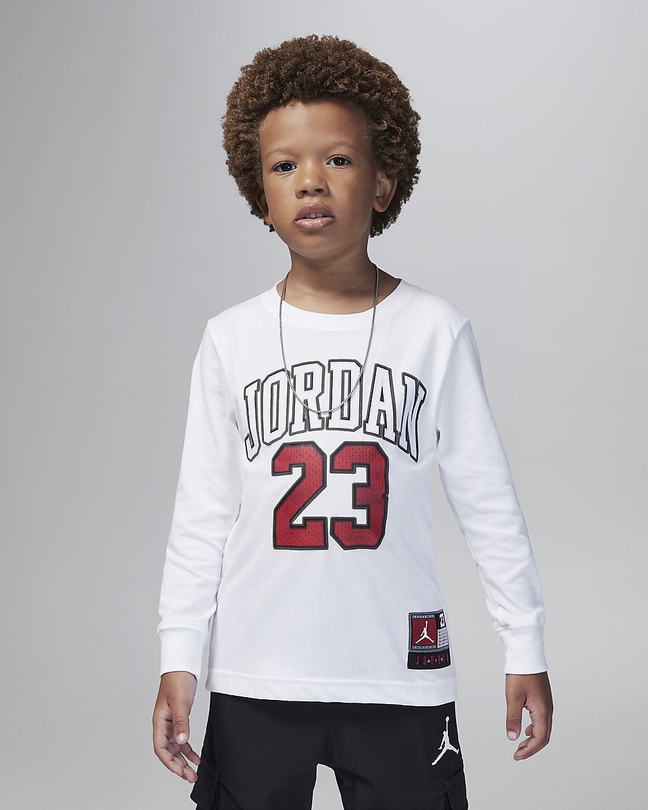 NIKE公式】ジョーダン プラクティス フライト ロングスリーブ Tシャツ リトルキッズ Tシャツ.オンラインストア (通販サイト)
